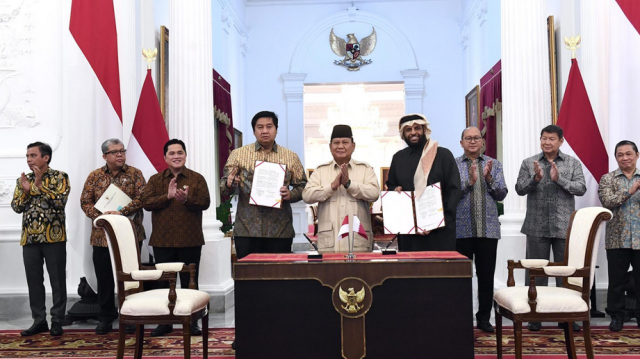 Presiden Prabowo Saksikan Penandatanganan MoU Pengembangan Proyek Hunian 1 Juta Unit