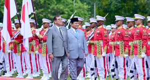 Presiden Prabowo Sambut Kunjungan Resmi PM Ishiba di Istana Kepresidenan Bogor