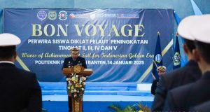 Tiga Isu Strategis Maritim Jadi Fokus Kepala BPSDMP untuk Lulusan Poltekpel Banten